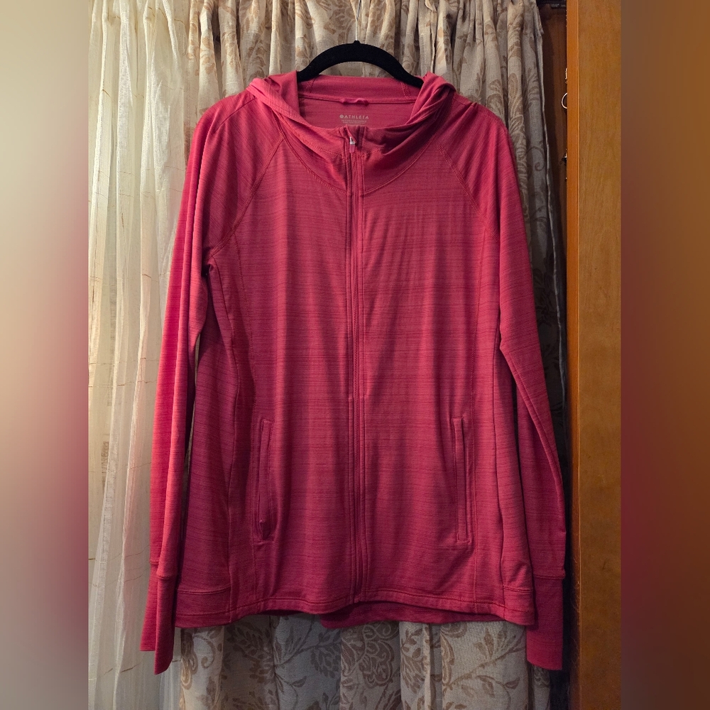 Pink Full-Zip Hoodie